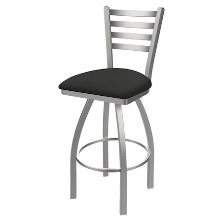 Holland Bar Stool Co 30" Swivel Bar Stool, SS Finish, Canter Iron Seat 41030SS008